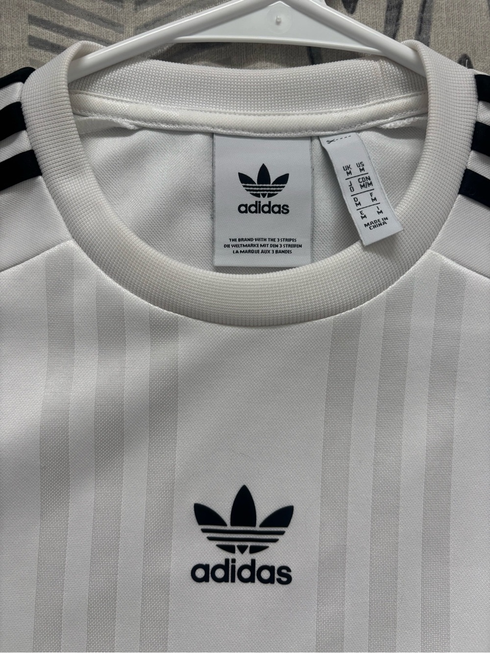 Adidas Originals 3 STRIPES Jacquard Jersey CE1641 White - Picture 4 of 9